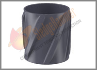 Aluminum Spiral Vane Solid Rigid Centralizer